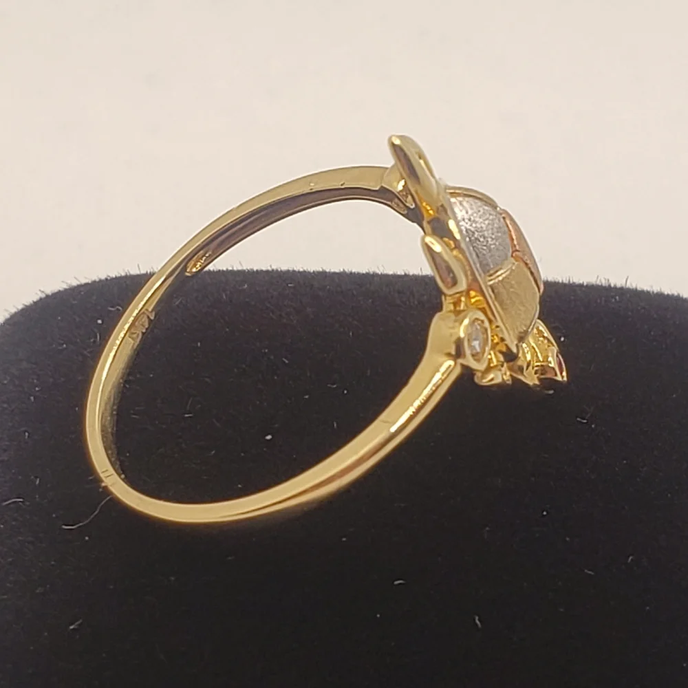 14k solid Gold Turtle Rings size 8 - Picture 9 of 15